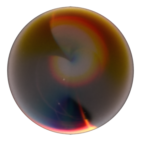 Forma abstracta de bola de vidrio  3D Icon