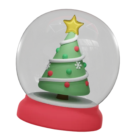 Bola de vidro de natal  3D Icon