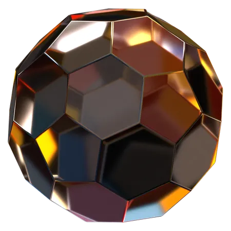 Forma abstrata de vidro de bola  3D Icon