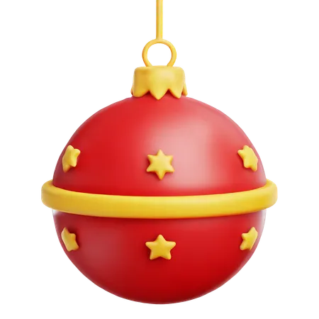 Bola de decoração de natal  3D Icon