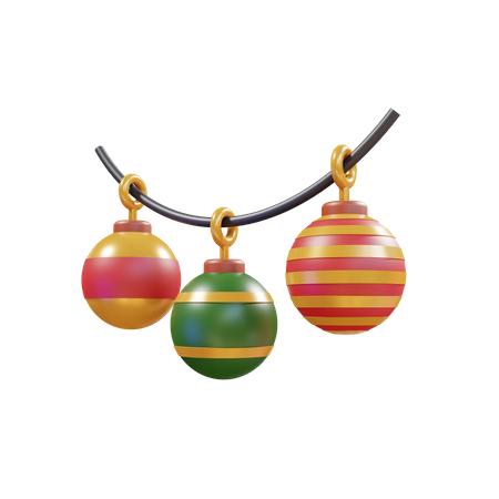 Bola de decoração de natal  3D Illustration