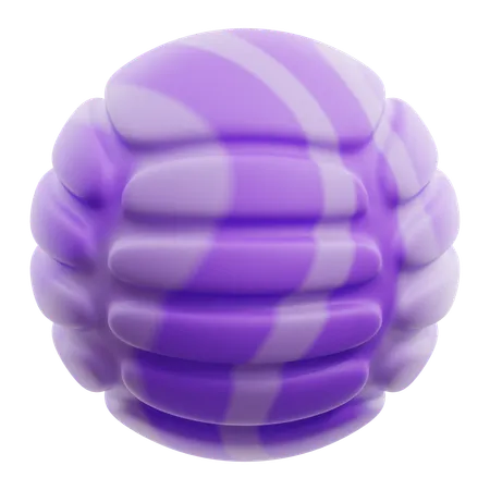 Forma abstracta de degradado de bola  3D Icon