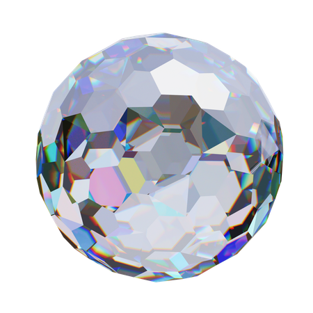 Bola de diamante  3D Icon