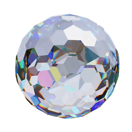 Bola de diamante  3D Icon