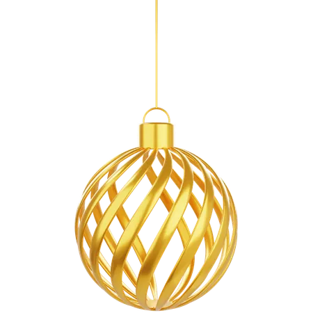 Bola de doces dourada  3D Icon