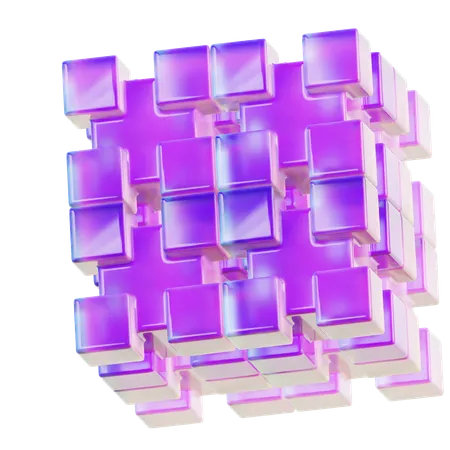 Forma abstracta de bola espiral  3D Icon