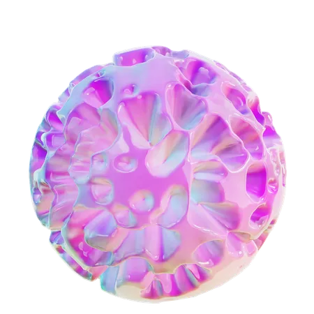 Forma abstracta de bola espiral  3D Icon