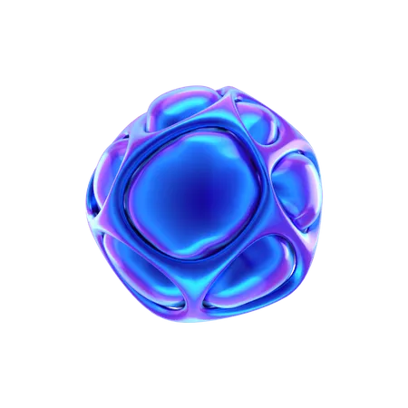 Forma abstracta de bola espiral  3D Icon