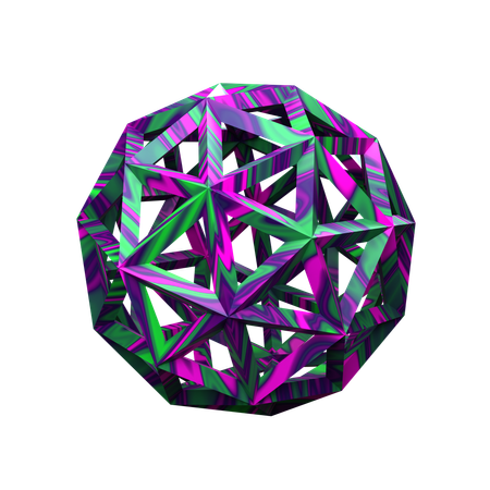 Forma abstracta de bola  3D Icon