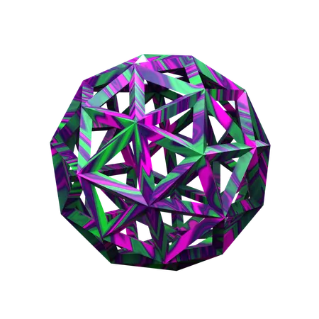 Forma abstracta de bola  3D Icon