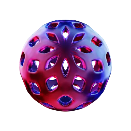 Forma abstracta de bola  3D Icon