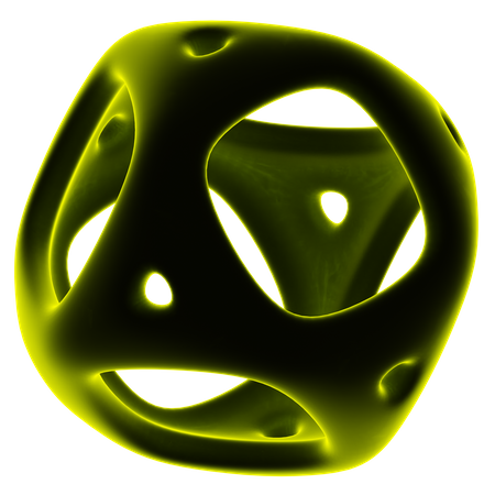 Forma abstracta de bola  3D Icon