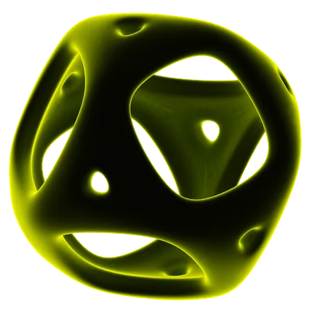 Forma abstracta de bola  3D Icon