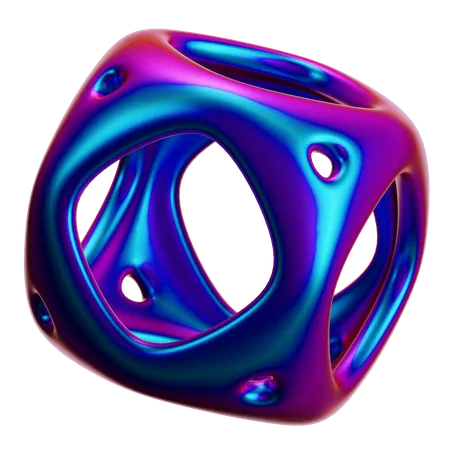 Forma abstracta de bola  3D Icon