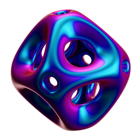 Forma abstracta de bola  3D Icon