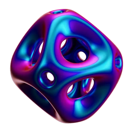 Forma abstracta de bola  3D Icon