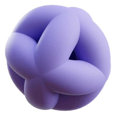 Forma abstracta de bola  3D Icon