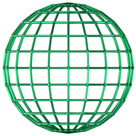 Forma abstracta de bola  3D Icon