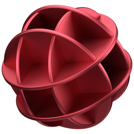 Forma abstracta de bola  3D Icon