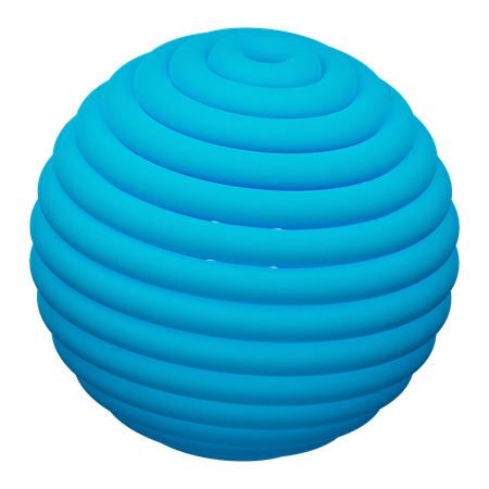 Forma abstrata de bola  3D Icon