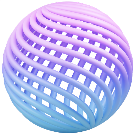 Forma abstrata de bola  3D Icon