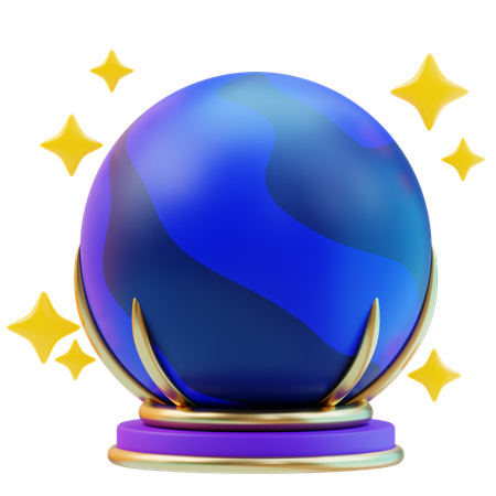 Bola mágica  3D Icon