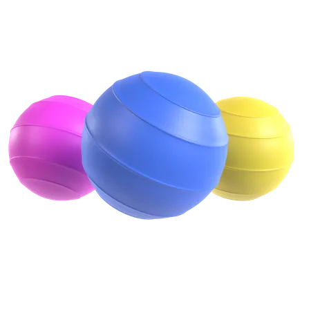 Bola de pilates  3D Icon