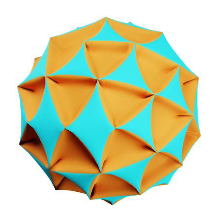 Bola triangular  3D Icon