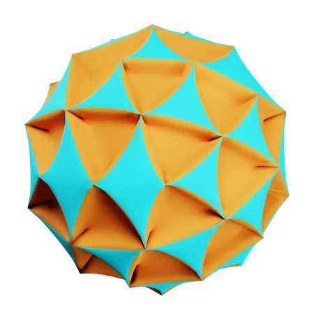 Bola triangular  3D Icon