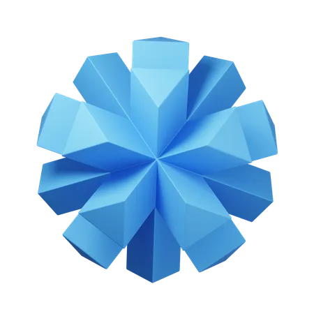 Bola triangular  3D Icon