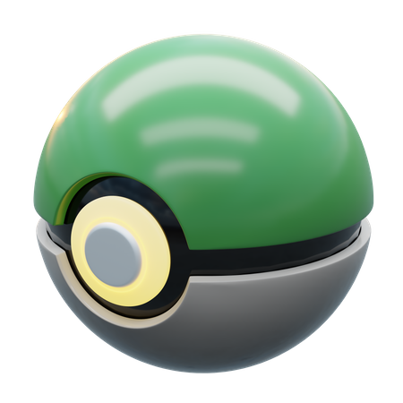 Bola verde  3D Illustration