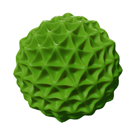 Bola verde esponjosa  3D Icon