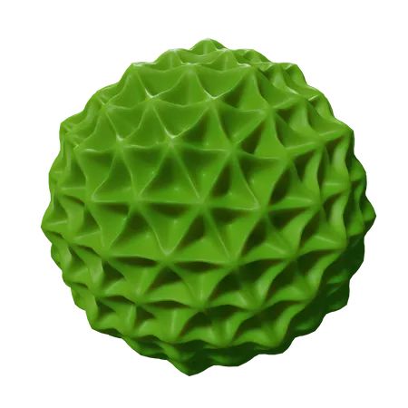 Bola verde esponjosa  3D Icon