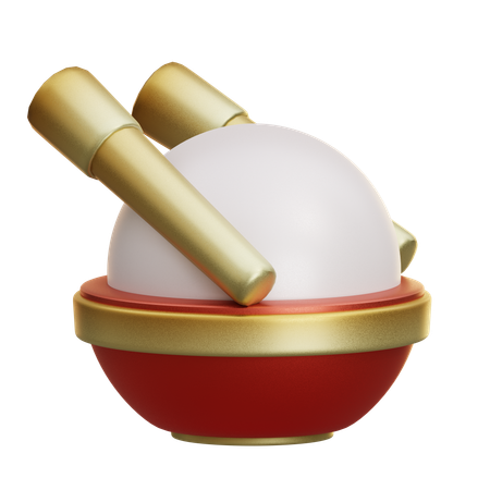 Bolas de arroz  3D Icon