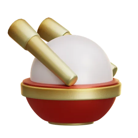 Bolas de arroz  3D Icon