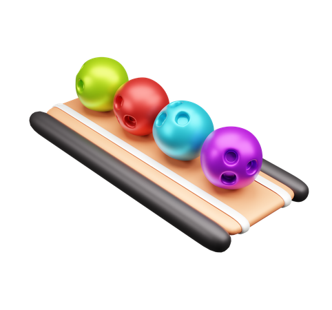 Bolas de boliche  3D Icon