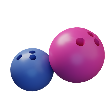 Bolas de bolos  3D Illustration