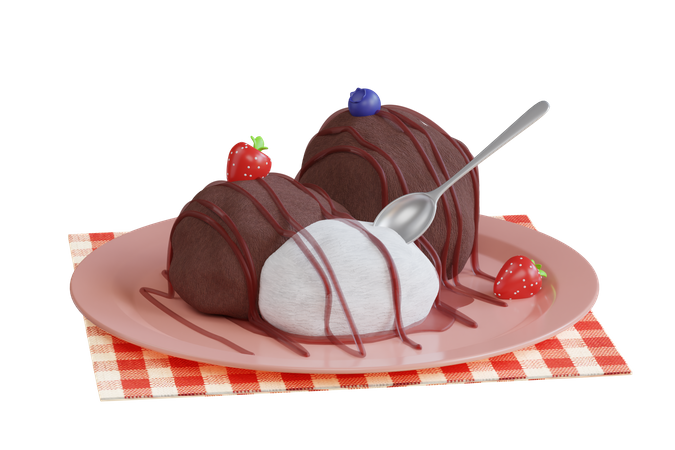 Bolas de helado  3D Icon