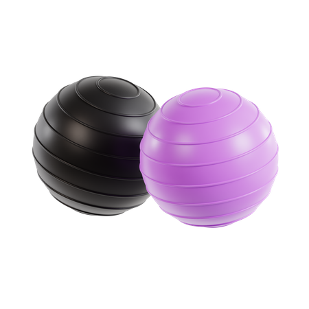 Bolas de ioga  3D Icon