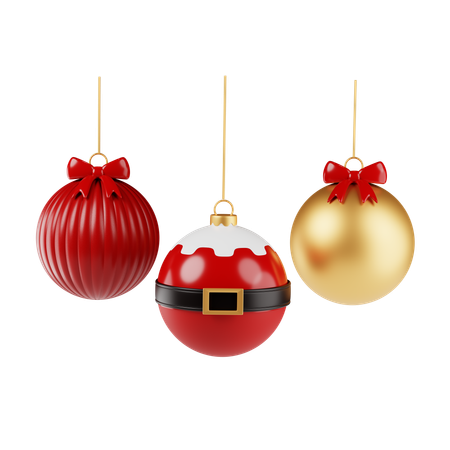 Bolas de Natal  3D Icon