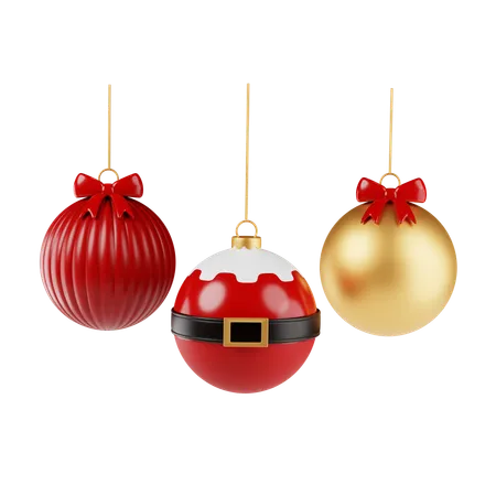 Bolas de Natal  3D Icon