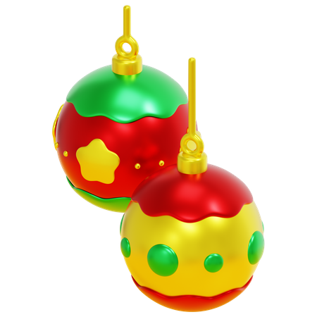 Bolas de Natal  3D Icon