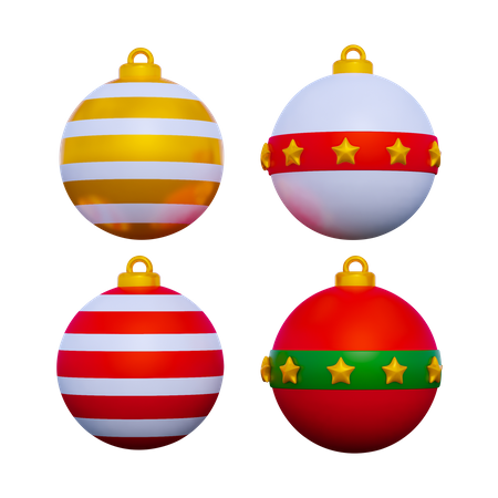 Bolas de Natal  3D Icon