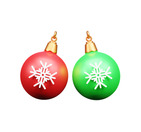 Bolas de navidad  3D Icon