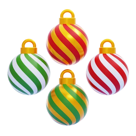 Bolas de navidad  3D Icon