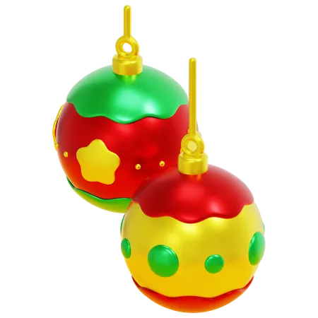 Bolas de navidad  3D Icon