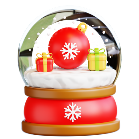 Bolas de nieve de invierno  3D Icon