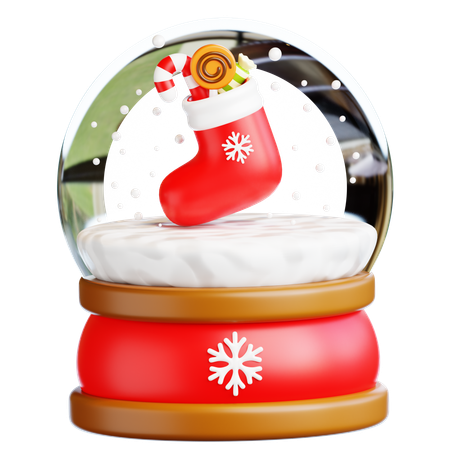 Bolas de nieve de invierno  3D Icon