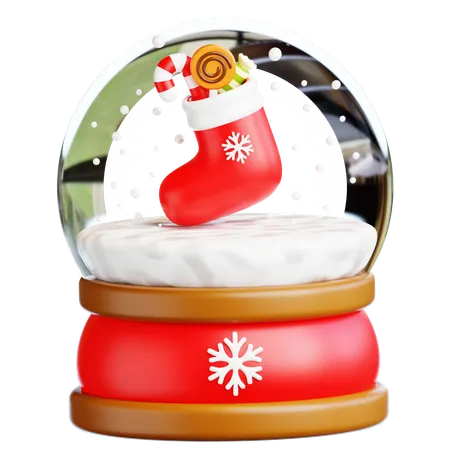 Bolas de nieve de invierno  3D Icon