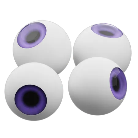 Bolas de olhos  3D Icon